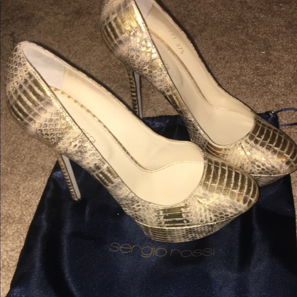 Sergio Rossi snakeskin heels